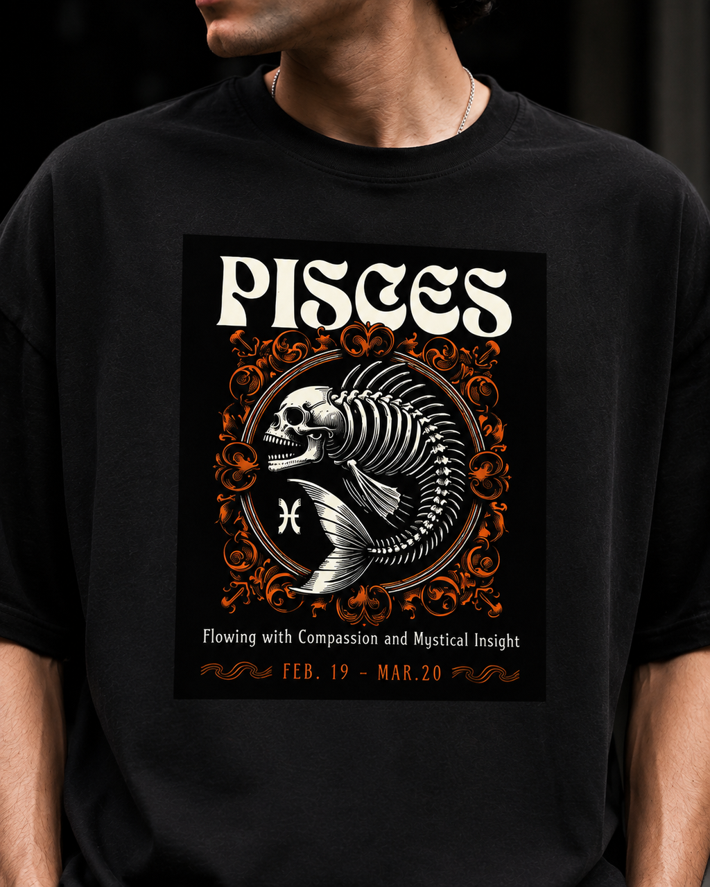 Pisces Oversized Graphic T-Shirt