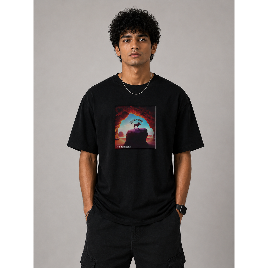 Hakuna Matata Color Oversized Graphic T-Shirt