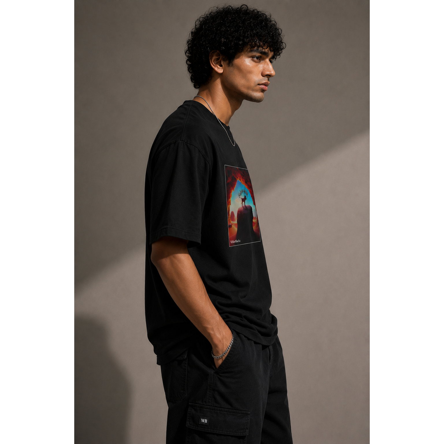 Hakuna Matata Color Oversized Graphic T-Shirt