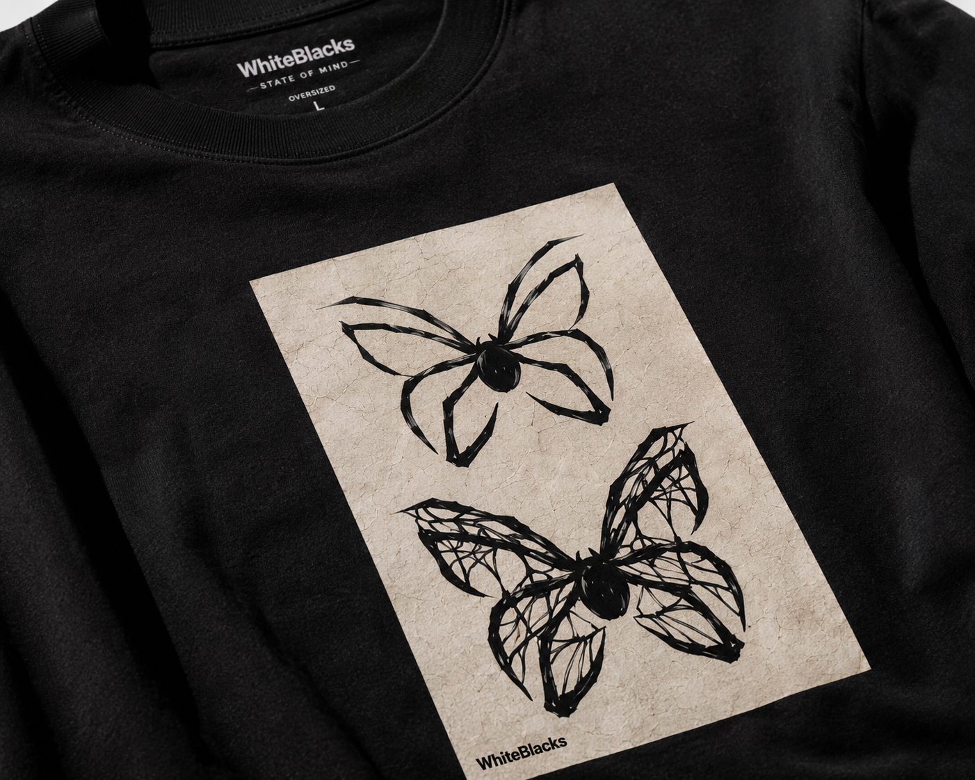 Black Widow Oversized Graphic T-Shirt