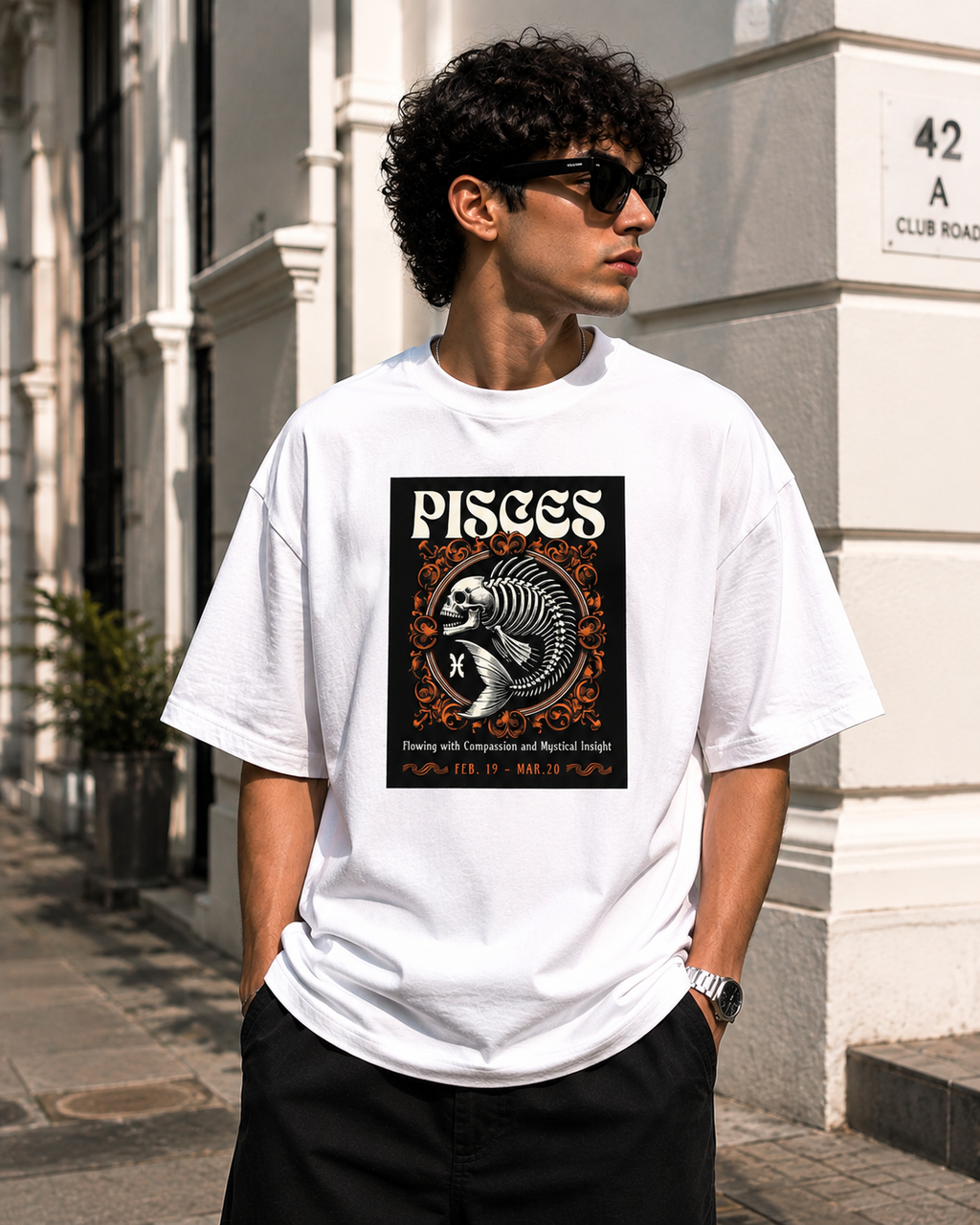 Pisces Oversized Graphic T-Shirt