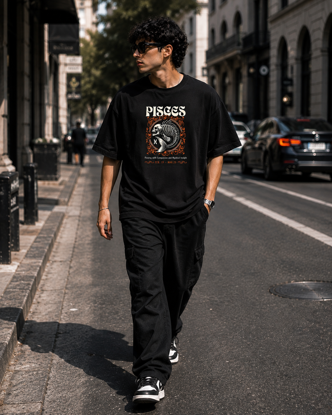 Pisces Oversized Graphic T-Shirt