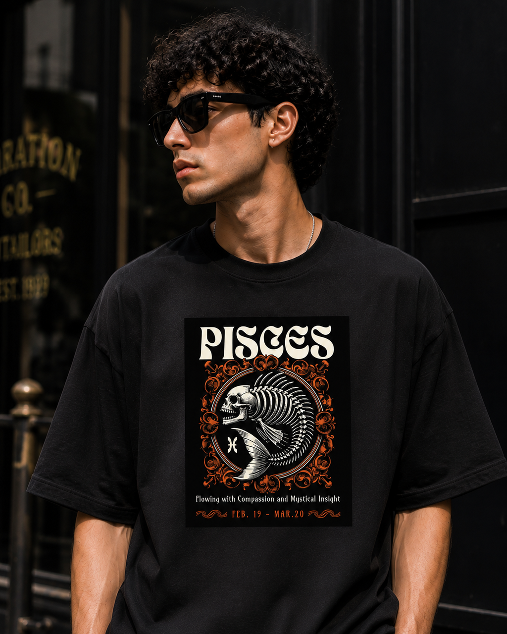 Pisces Oversized Graphic T-Shirt