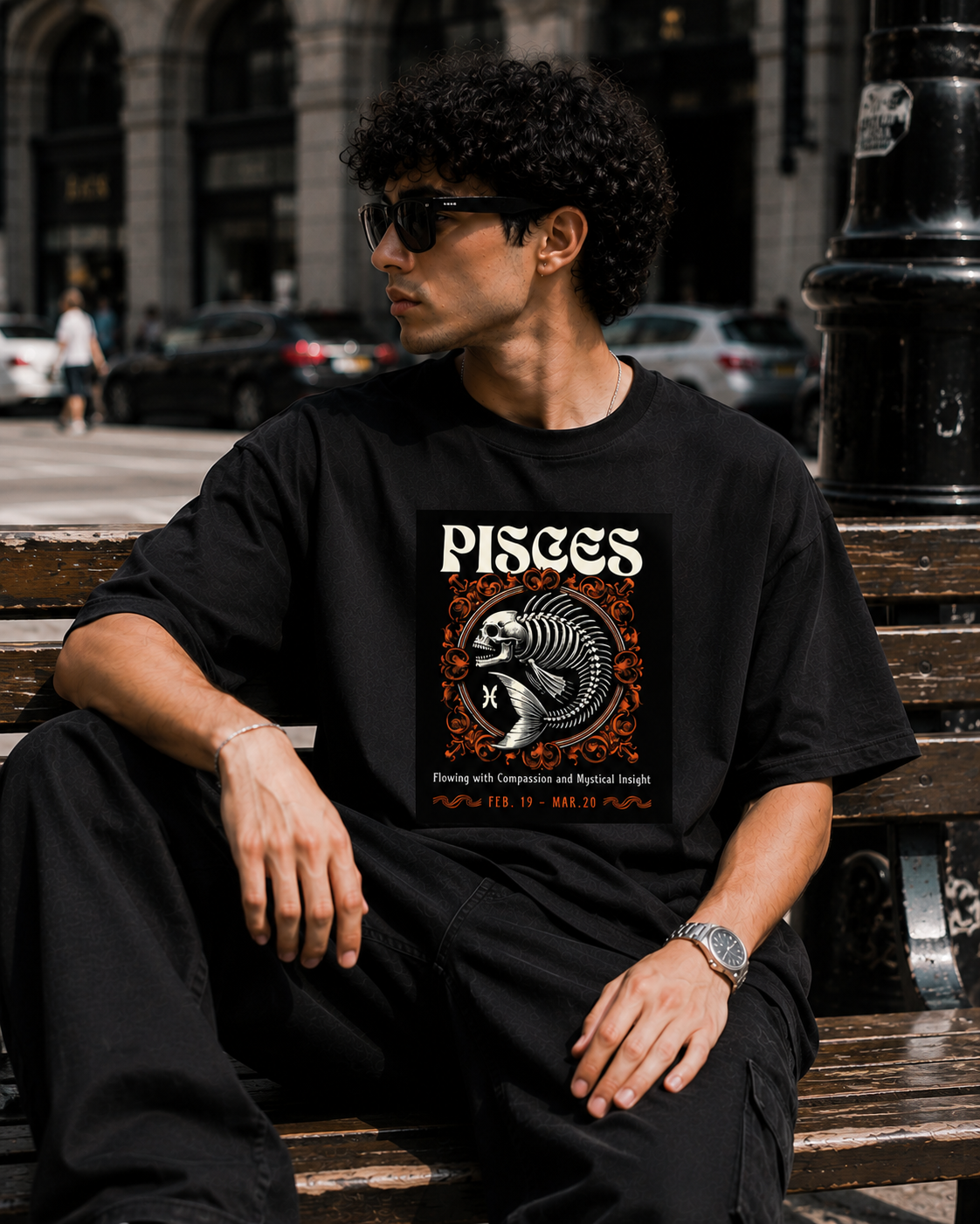 Pisces Oversized Graphic T-Shirt