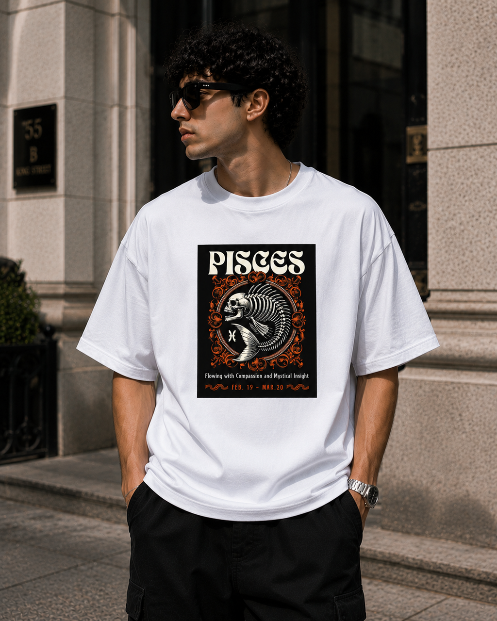 Pisces Oversized Graphic T-Shirt