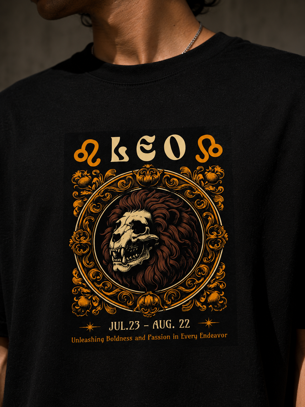 Leo Oversized Graphic T-Shirt | WhiteBlacks