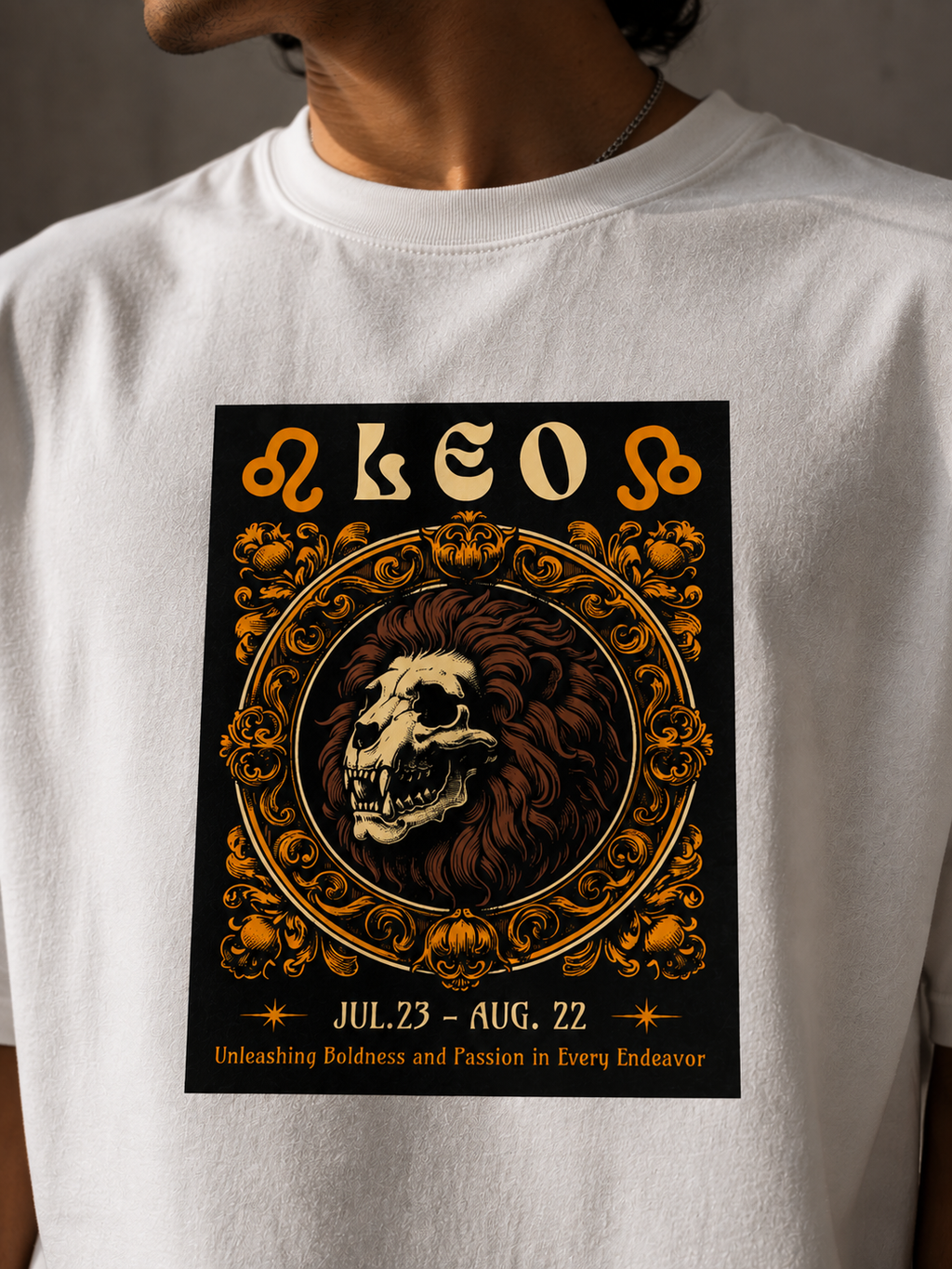 Leo Oversized Graphic T-Shirt | WhiteBlacks