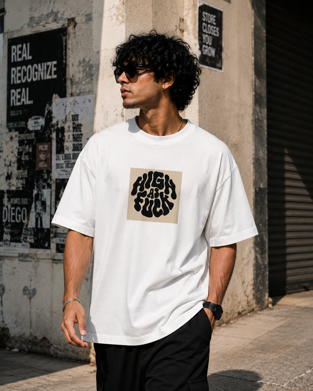 Hide and Seek Oversized Graphic T-Shirt