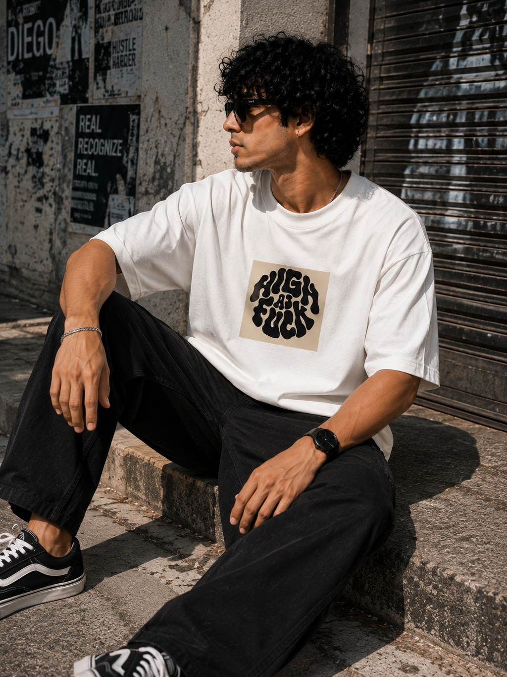 Hide and Seek Oversized Graphic T-Shirt