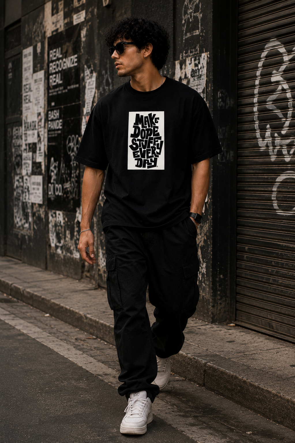 Make Dope Stuff Oversized Graphic T-Shirt