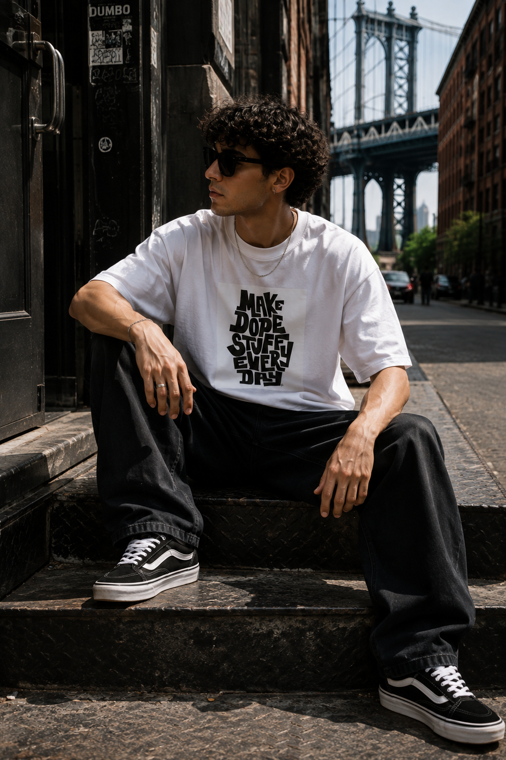 Make Dope Stuff Oversized Graphic T-Shirt
