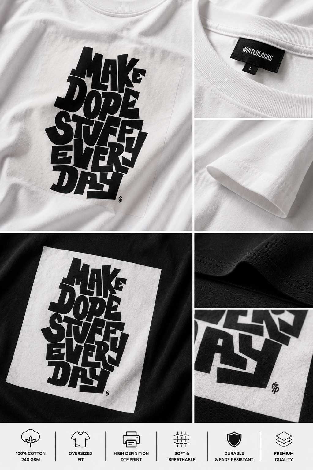 Make Dope Stuff Oversized Graphic T-Shirt