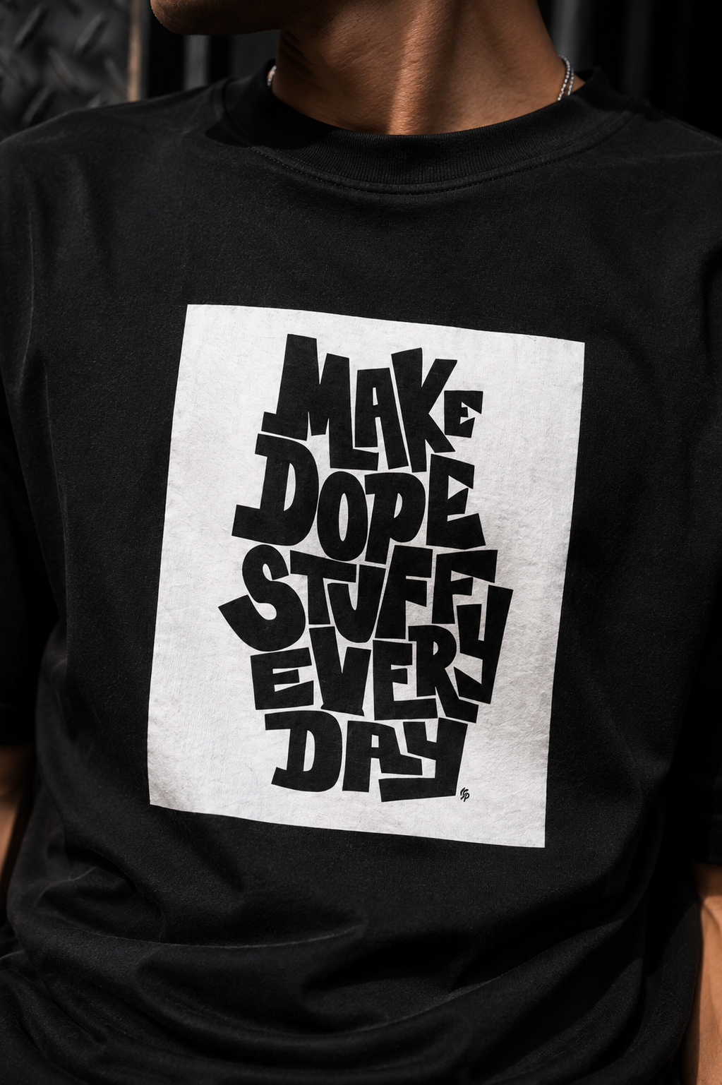 Make Dope Stuff Oversized Graphic T-Shirt