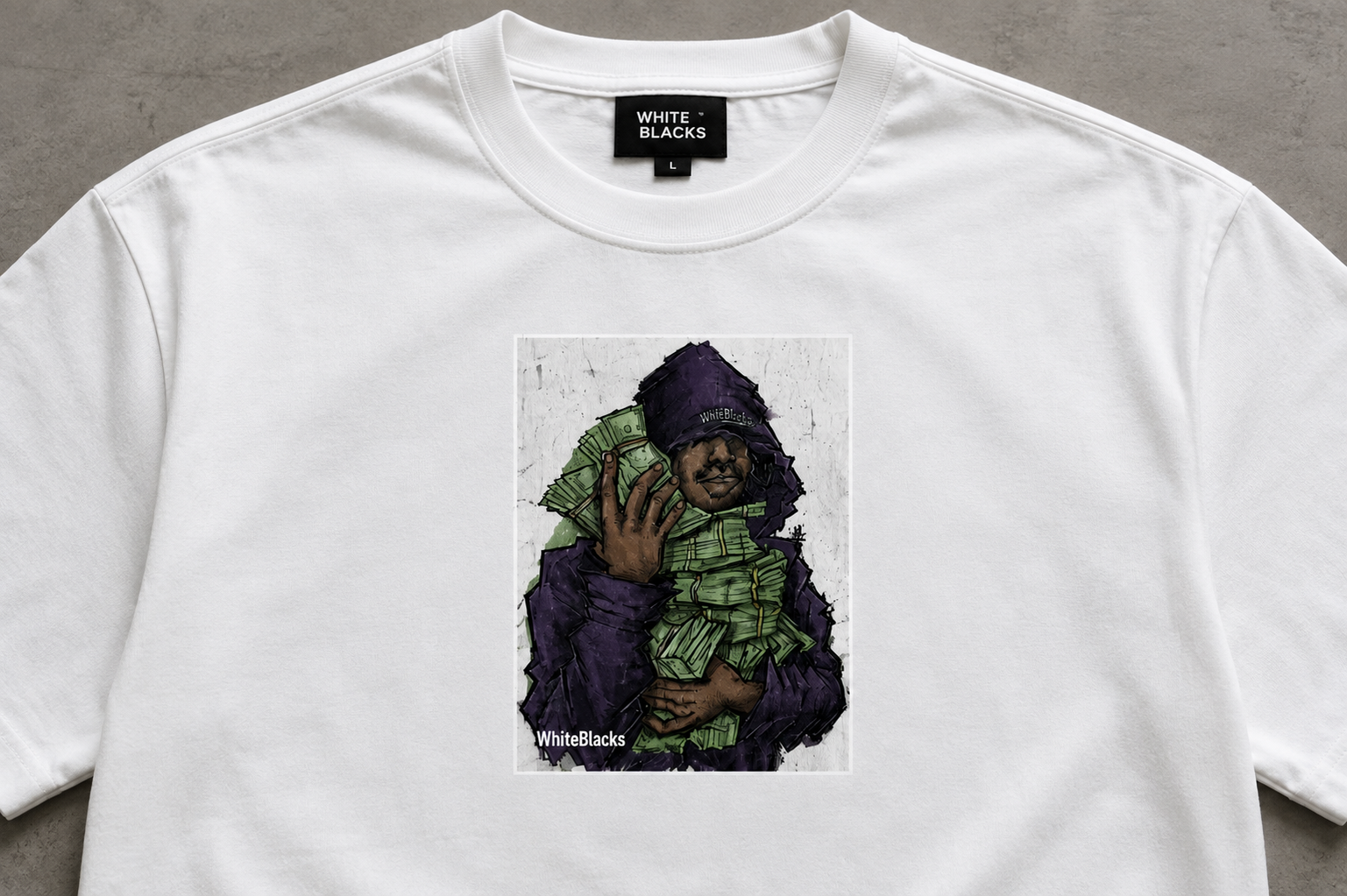 Money Talks Oversized Graphic T-Shirt
