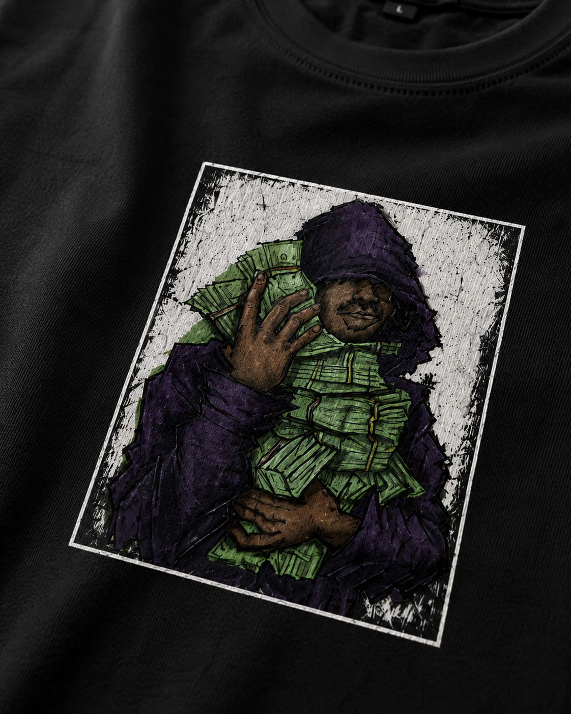 Money Talks Oversized Graphic T-Shirt