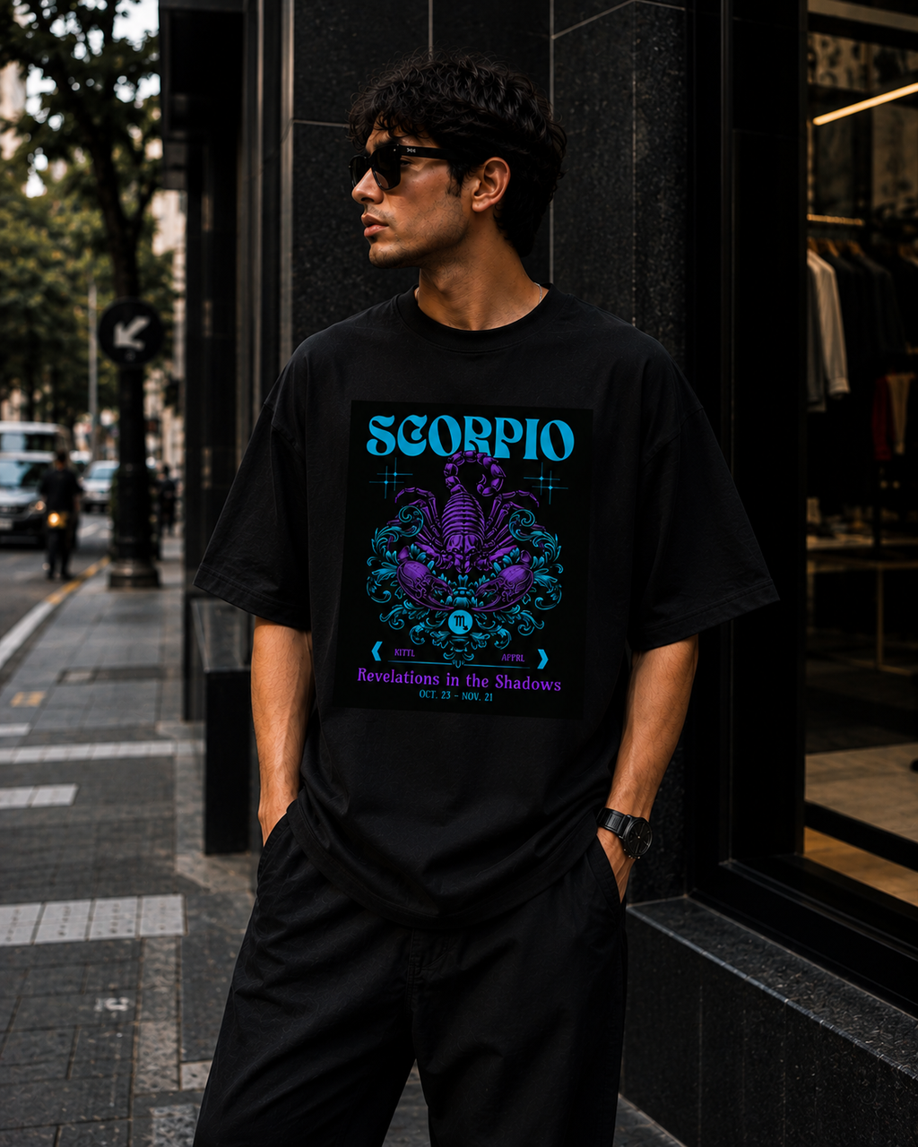 Scorpio Oversized Graphic T-Shirt