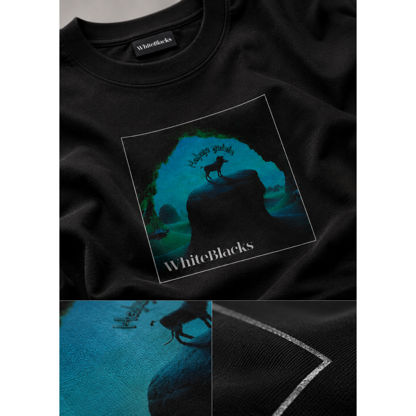 Hakuna Matata Filtered Oversized Graphic T-Shirt
