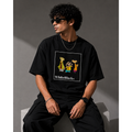 Retro Cartoon Trio Oversized Graphic T-Shirt | WhiteBlacks State of Mind Collection