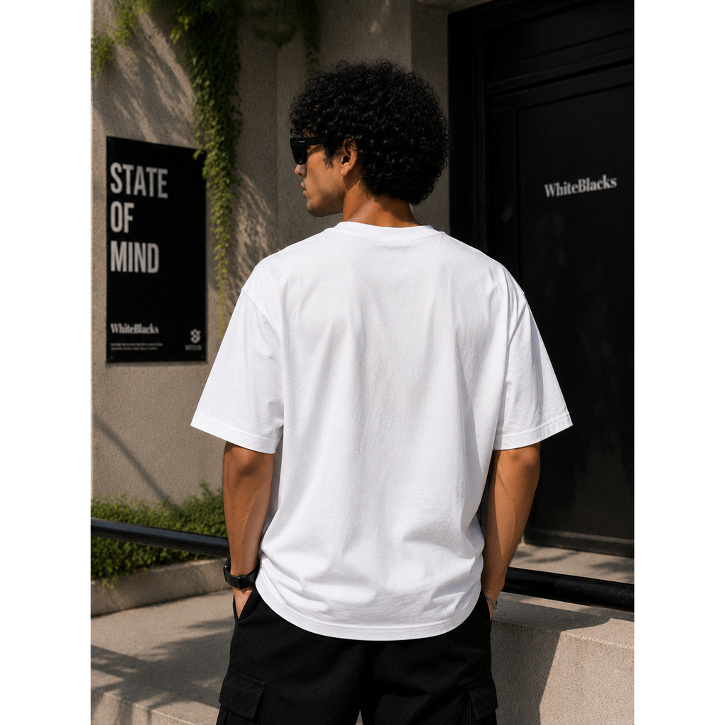 Retro Cartoon Trio Oversized Graphic T-Shirt | WhiteBlacks State of Mind Collection