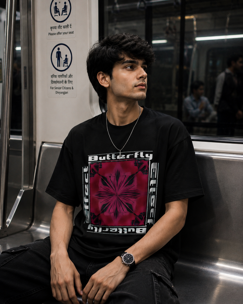 Butterfly V2 Oversized Graphic T-Shirt