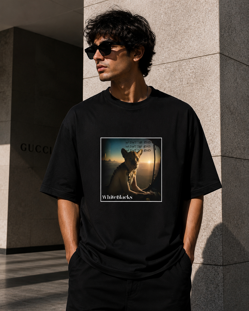 We Don't Take Advice Oversized Graphic T-Shirt