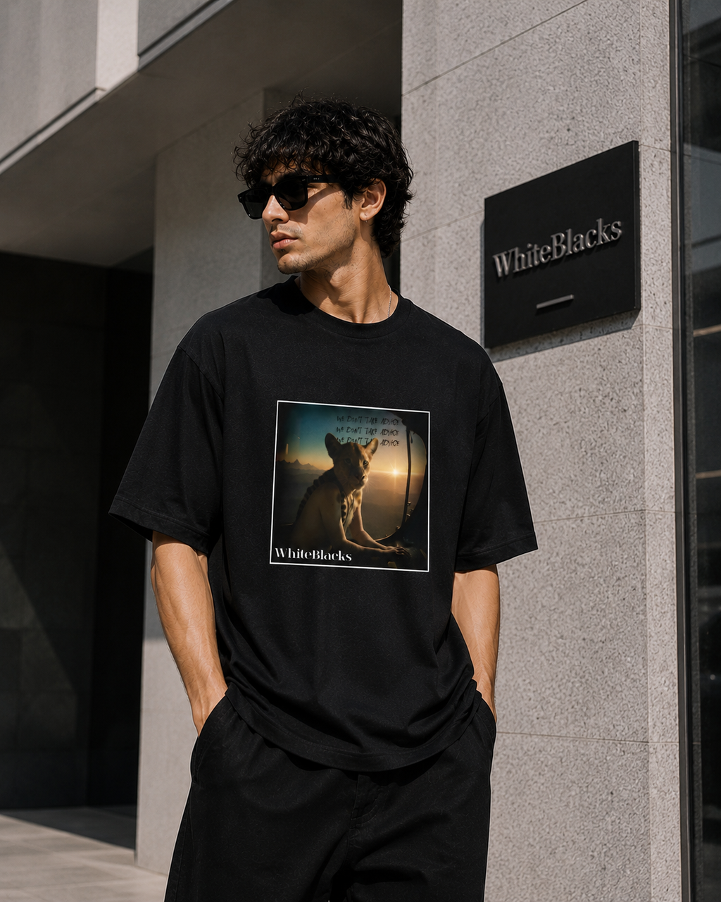 We Don't Take Advice Oversized Graphic T-Shirt