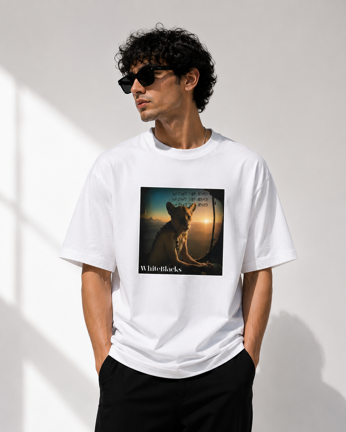 We Don't Take Advice Oversized Graphic T-Shirt