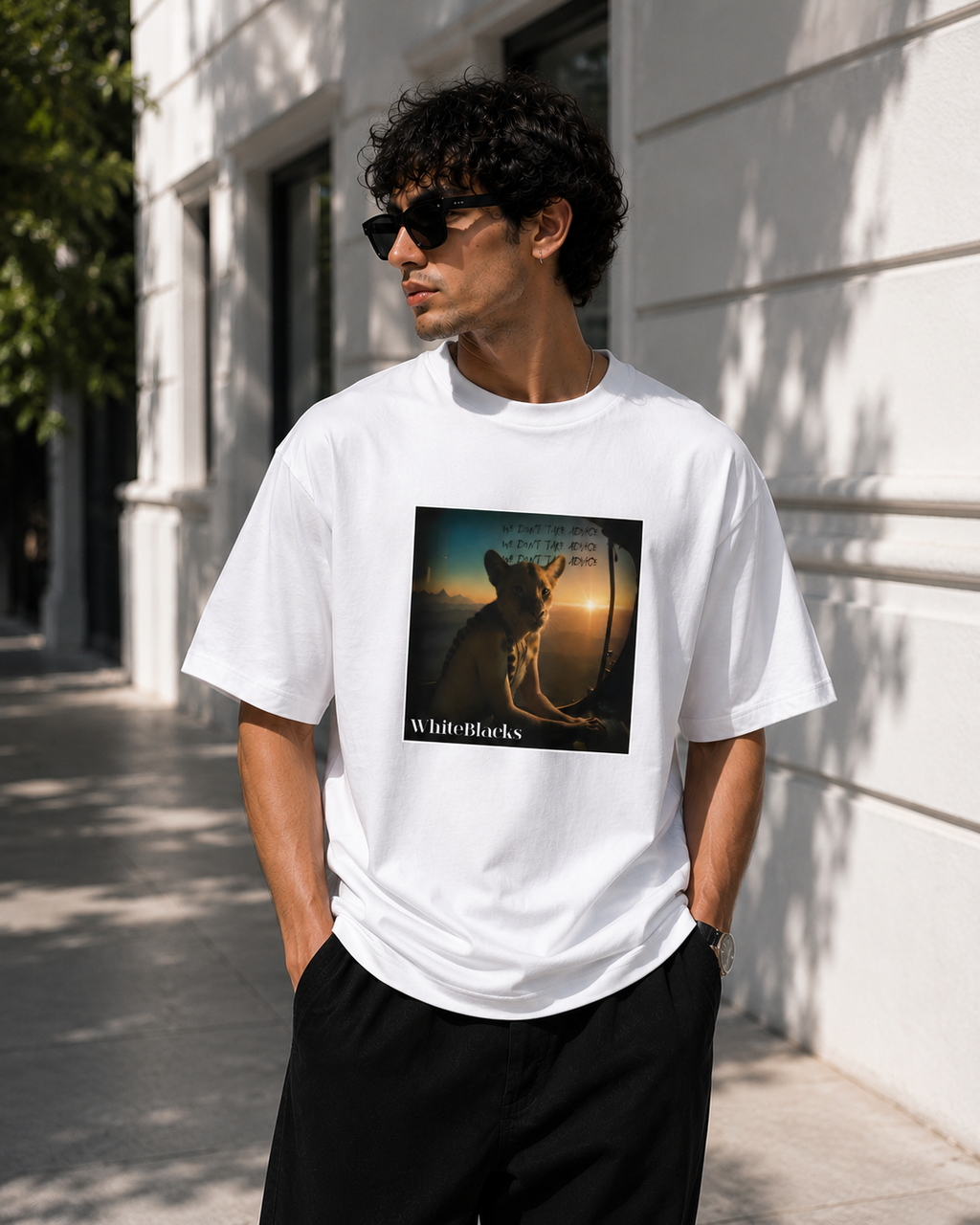 We Don't Take Advice Oversized Graphic T-Shirt
