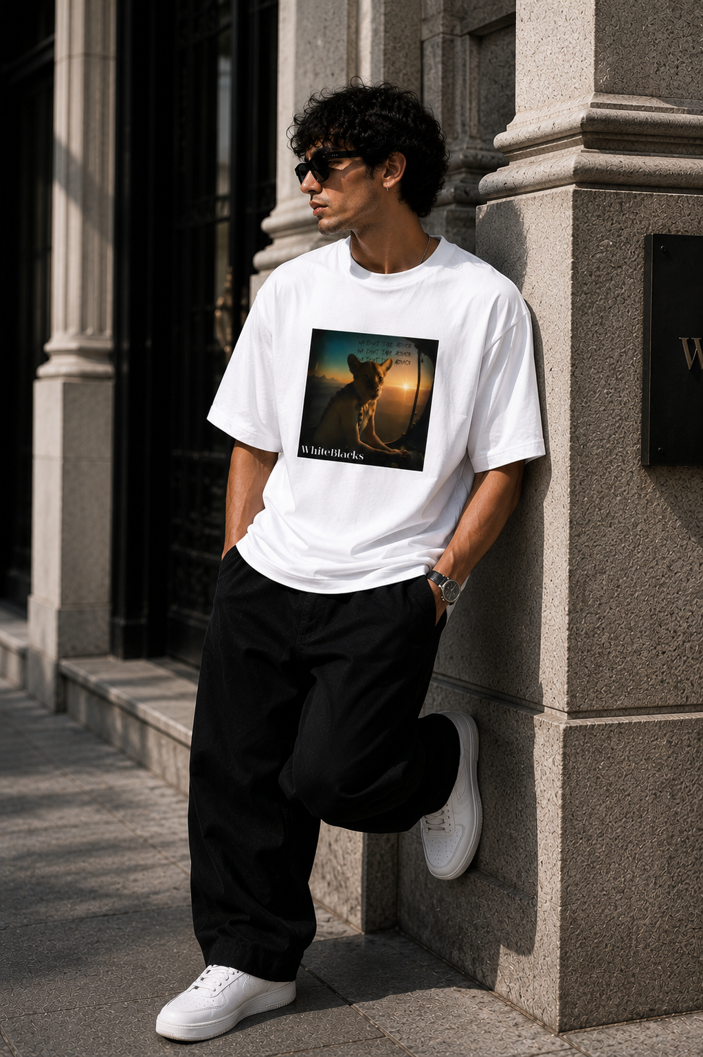We Don't Take Advice Oversized Graphic T-Shirt