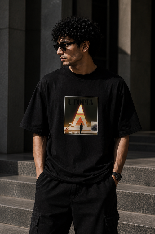 Utopia Oversized Graphic T-Shirt