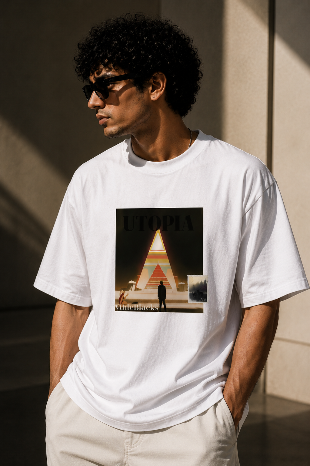 Utopia Oversized Graphic T-Shirt