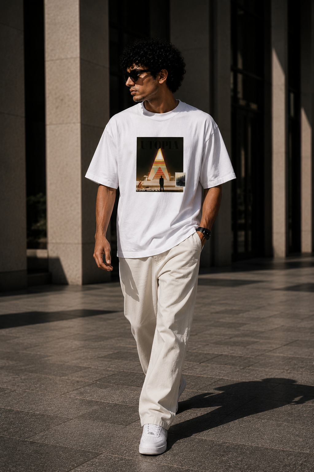 Utopia Oversized Graphic T-Shirt