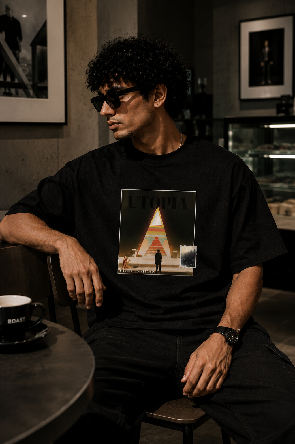 Utopia Oversized Graphic T-Shirt
