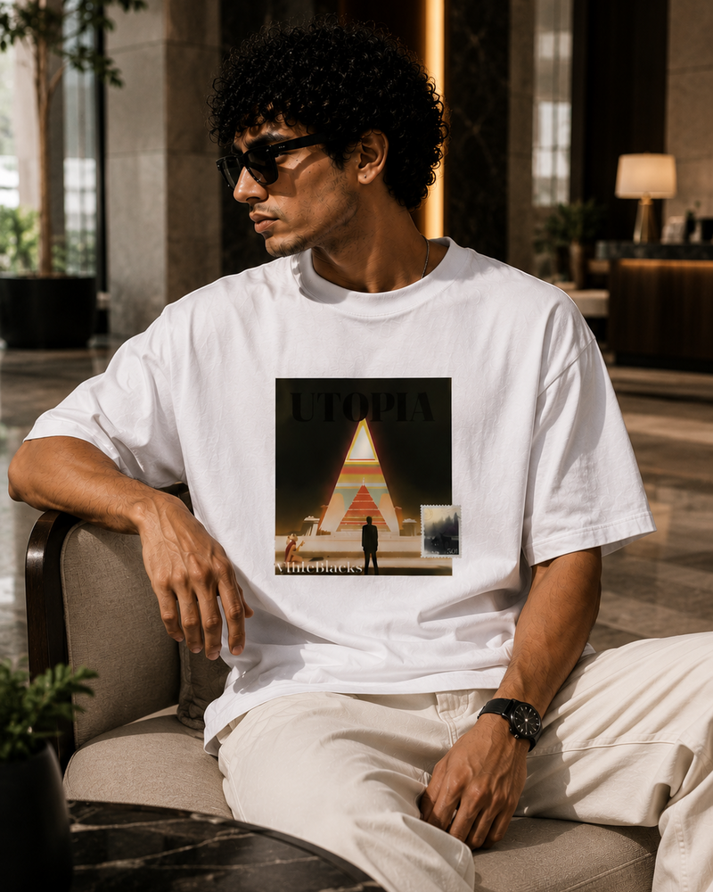 Utopia Oversized Graphic T-Shirt