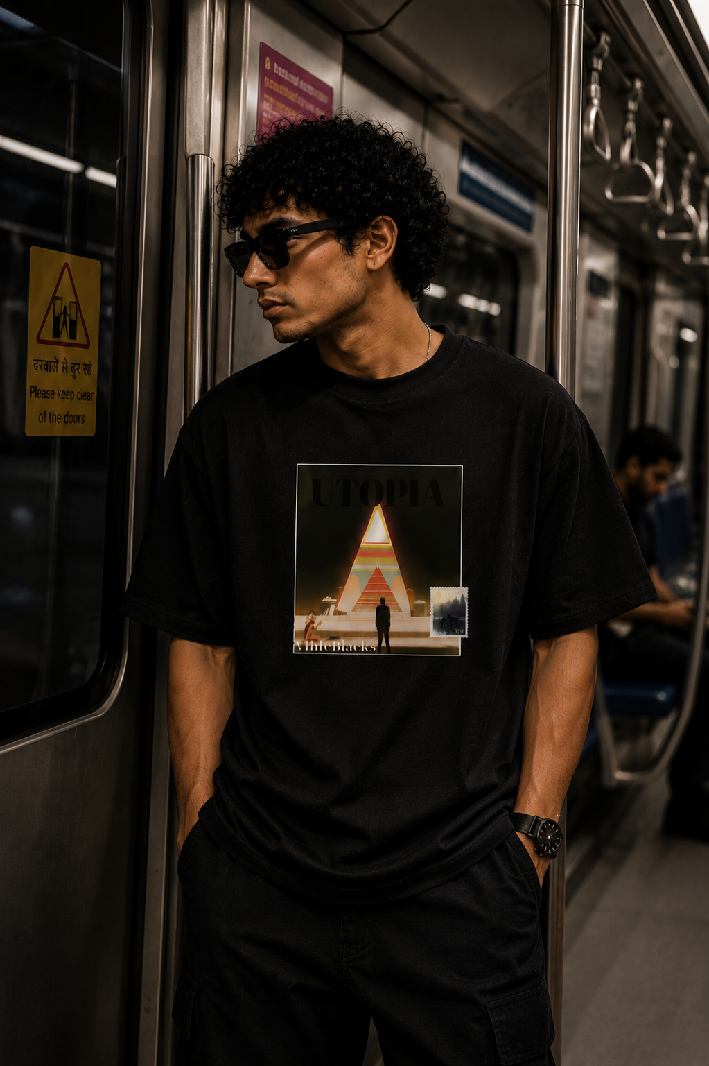 Utopia Oversized Graphic T-Shirt