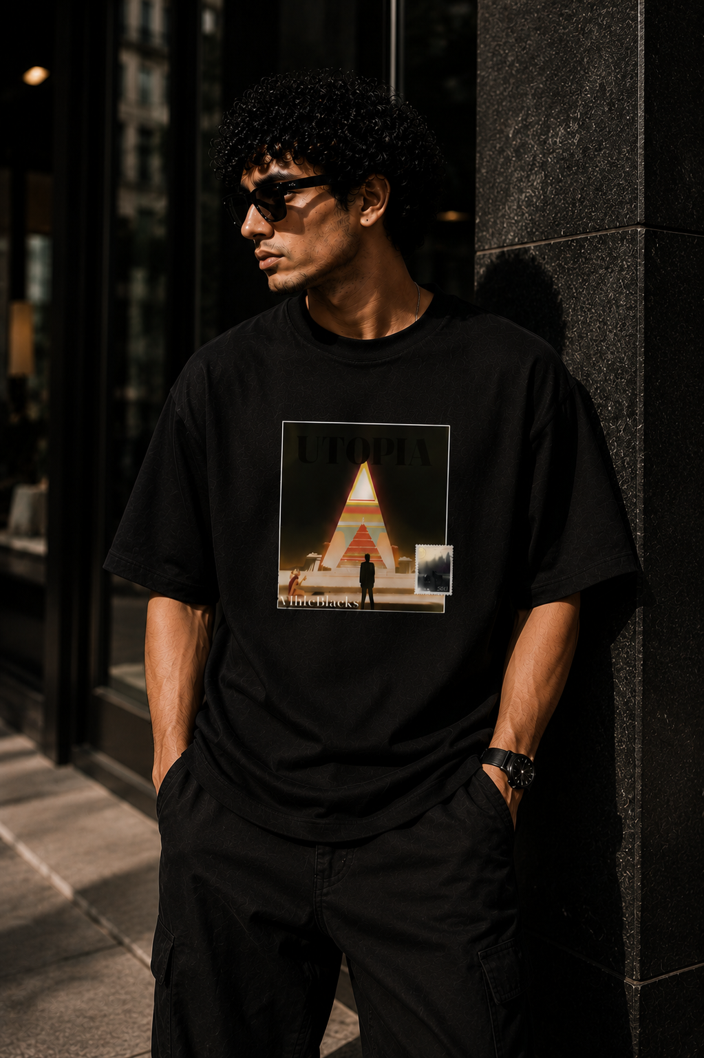 Utopia Oversized Graphic T-Shirt