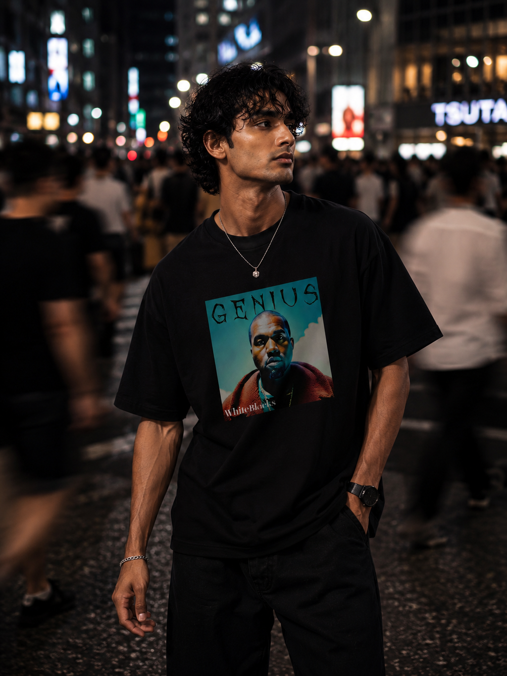 Genius Oversized Graphic T-Shirt