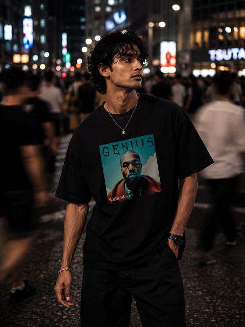 Genius Oversized Graphic T-Shirt