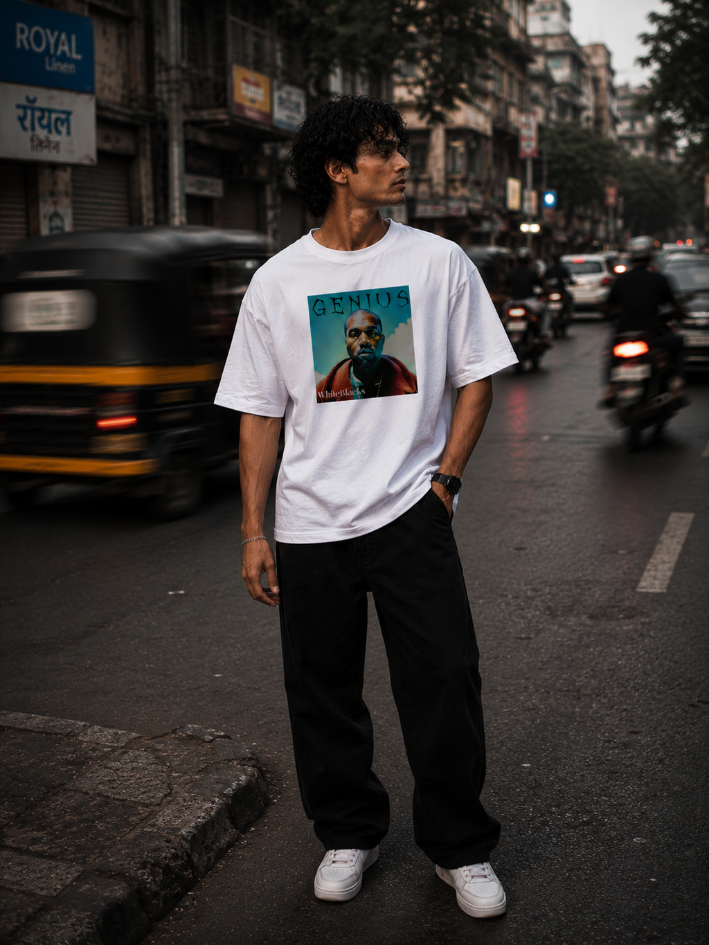 Genius Oversized Graphic T-Shirt