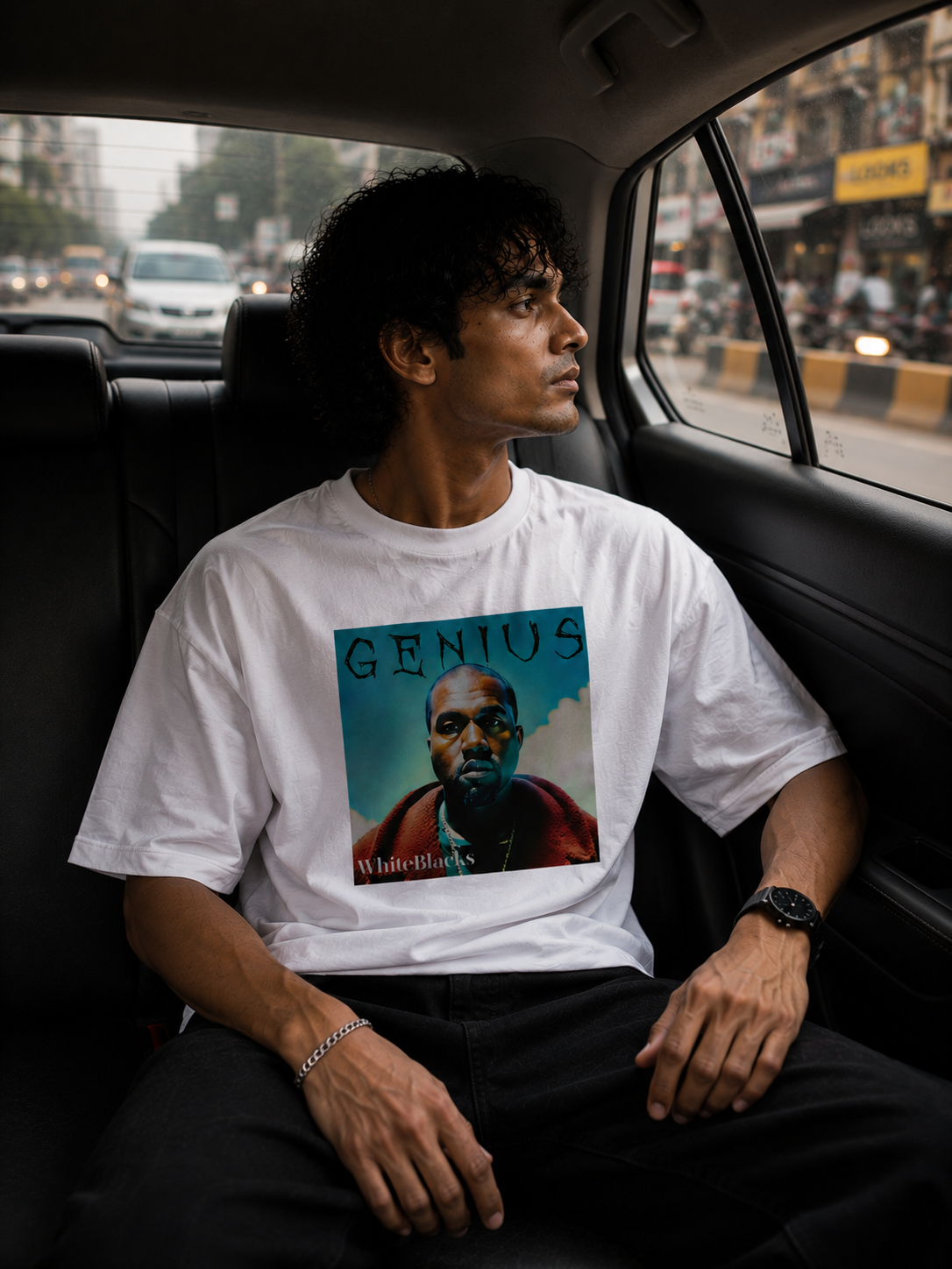 Genius Oversized Graphic T-Shirt