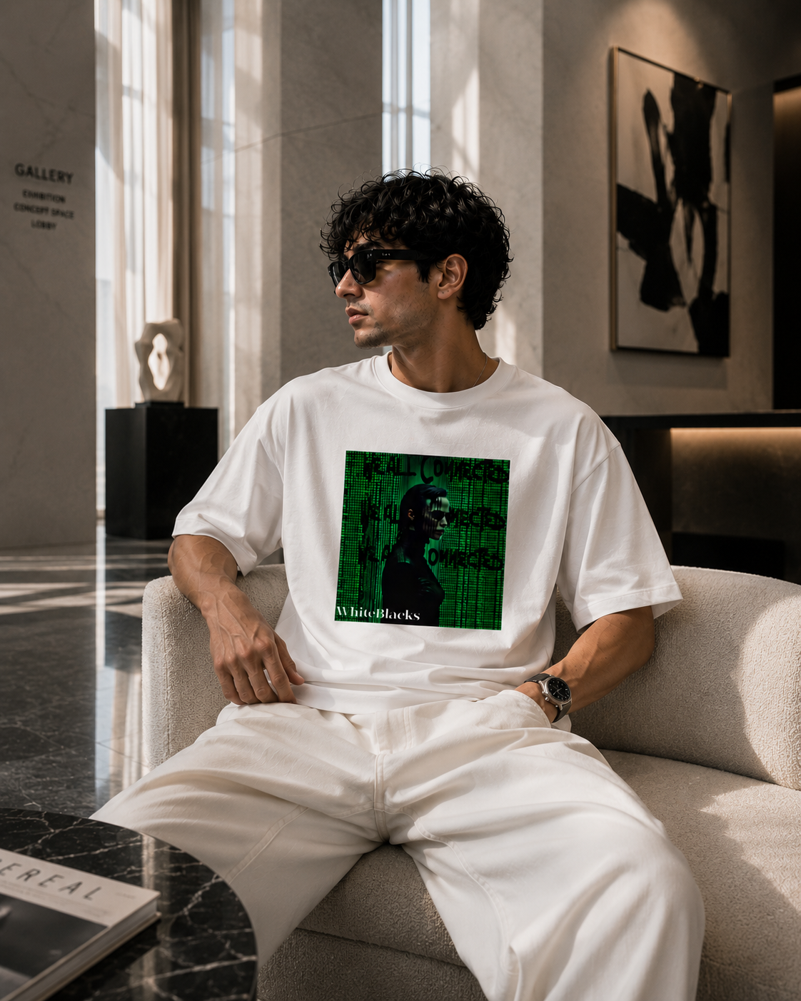Real Comes First Oversized Graphic T-Shirt