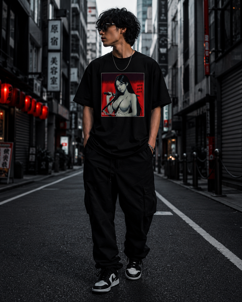Anime Oversized Graphic T-Shirt