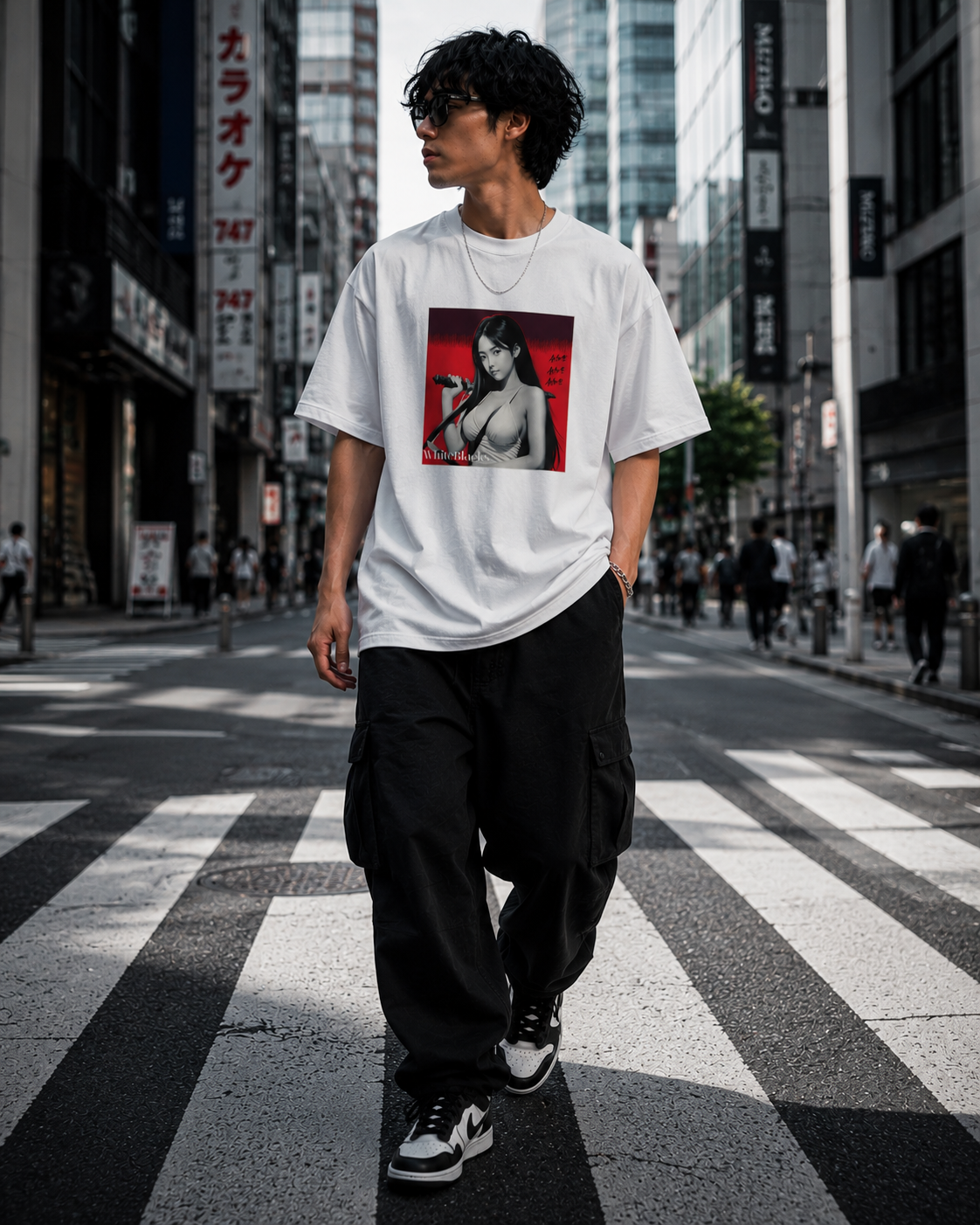 Anime Oversized Graphic T-Shirt