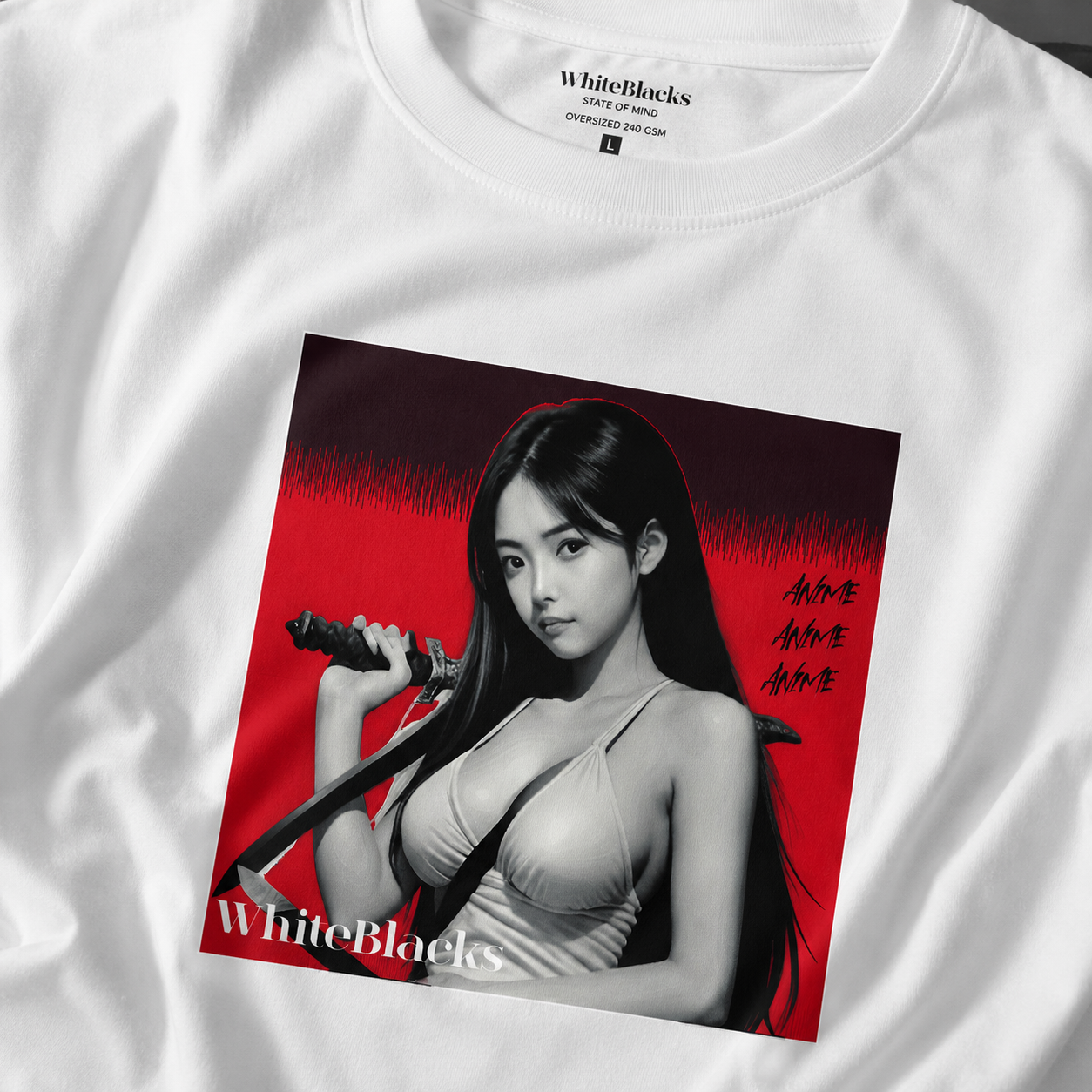 Anime Oversized Graphic T-Shirt