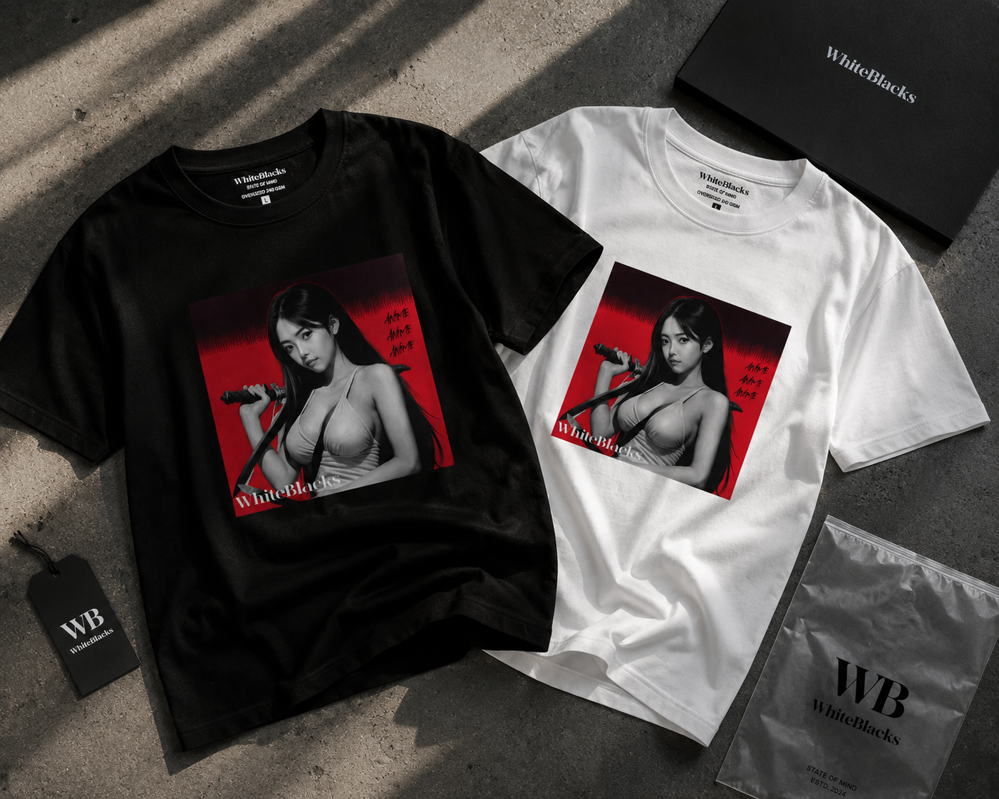 Anime Oversized Graphic T-Shirt