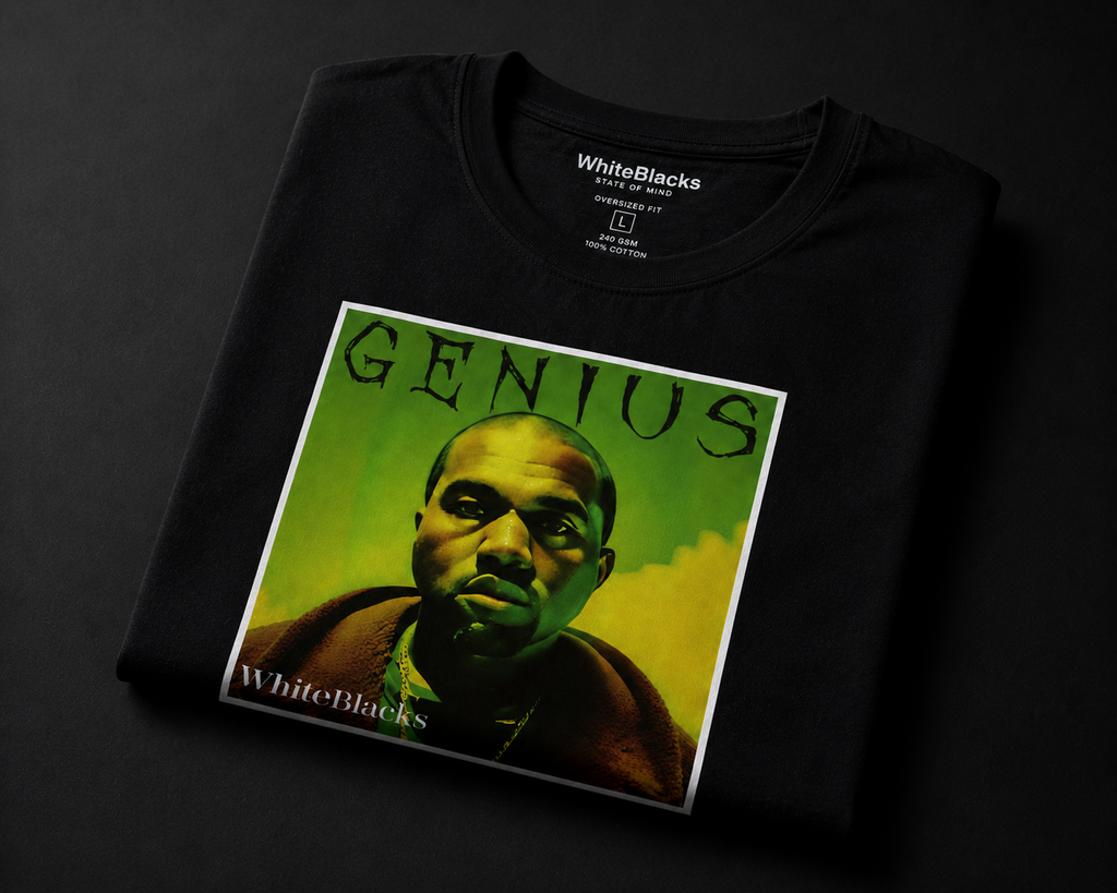 Genius Filtered Oversized Graphic T-Shirt