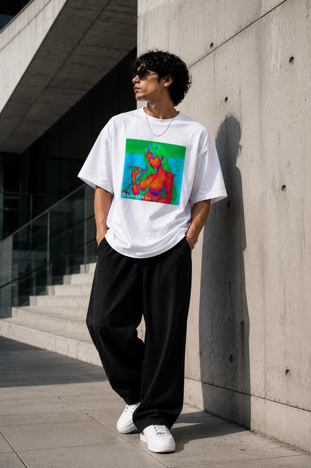 Anime Color Oversized Graphic T-Shirt