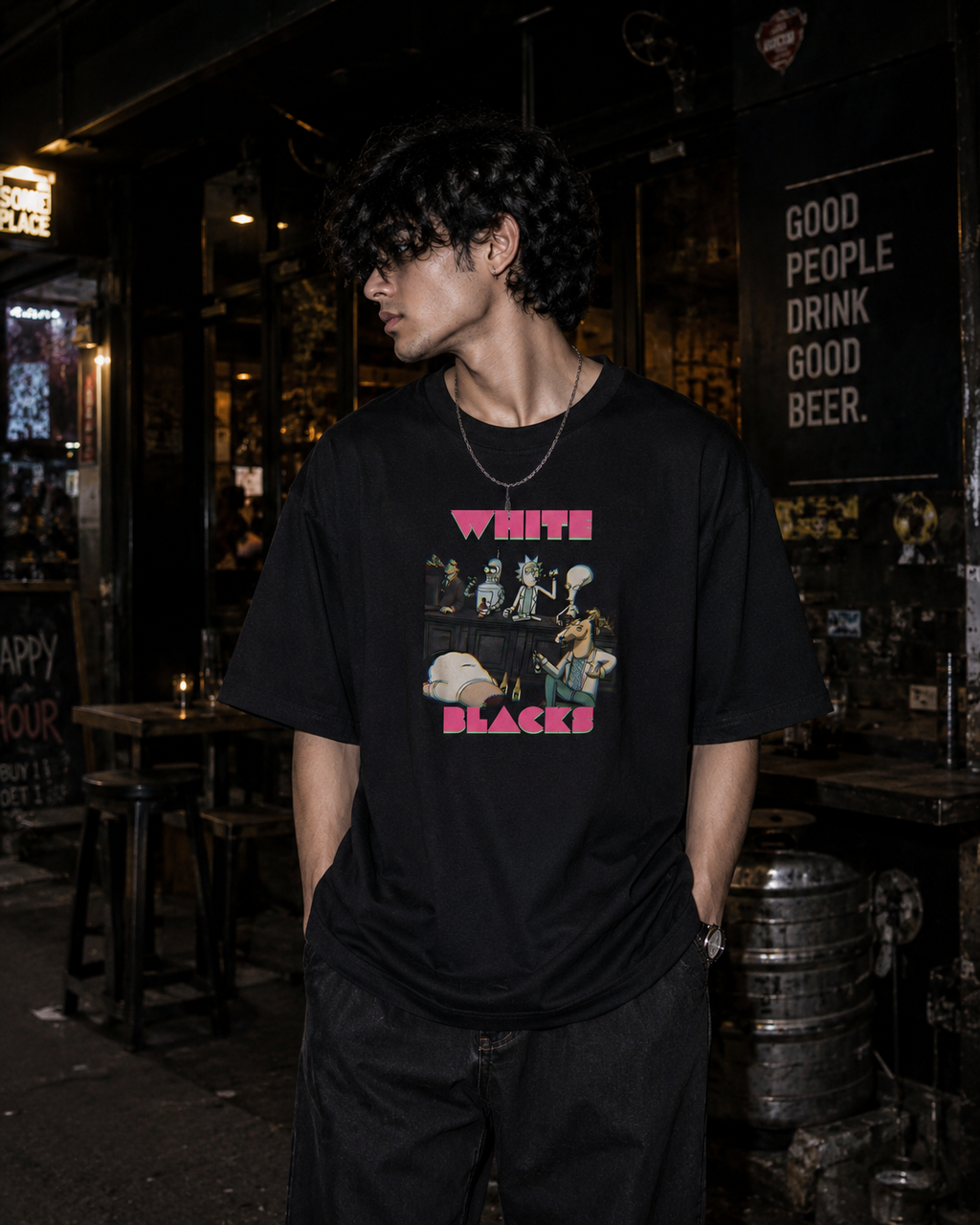 After Hours Oversized Graphic T-Shirt