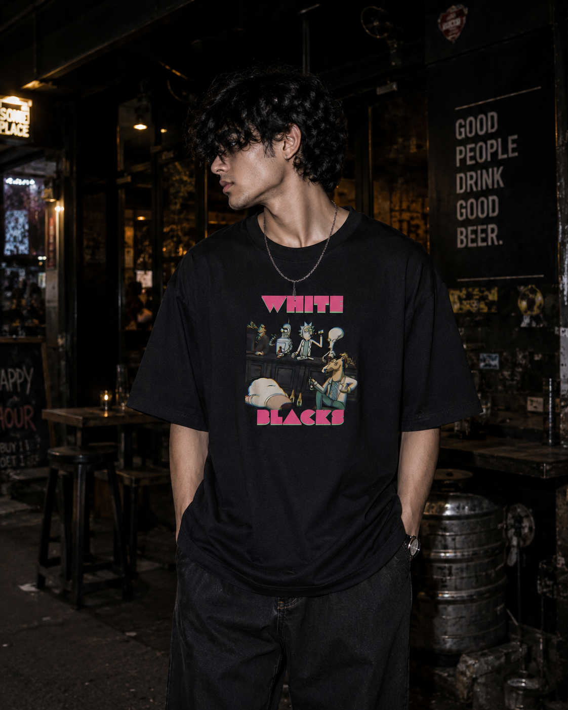 After Hours Oversized Graphic T-Shirt