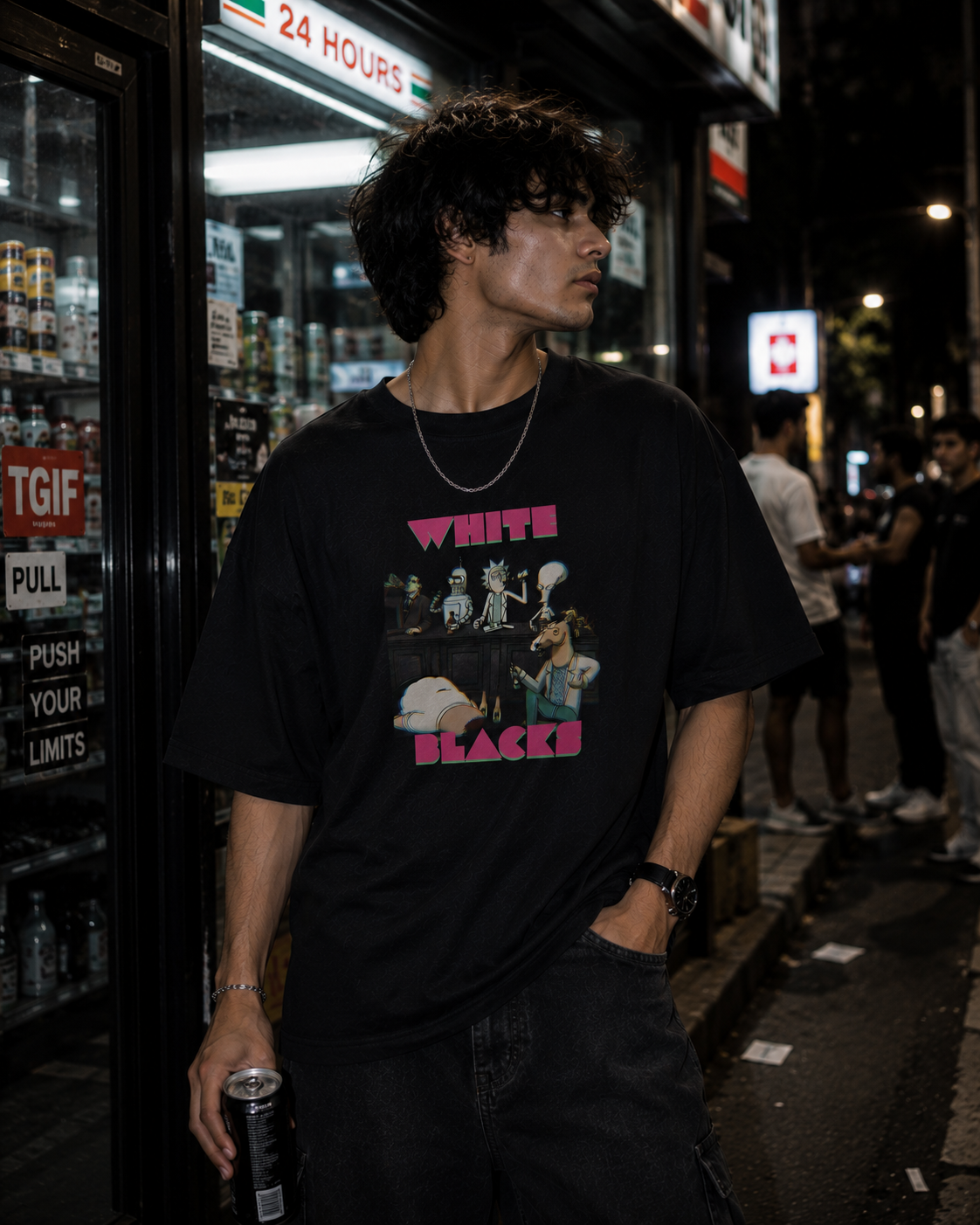 After Hours Oversized Graphic T-Shirt
